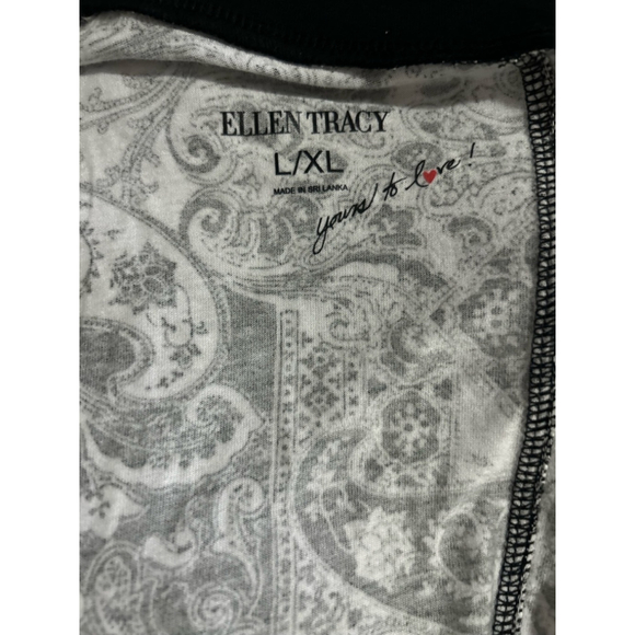 ELLEN TRACY Womens Caftan - Soft Stretch Jersey Zip Front Lounge Caftan L/XL - Picture 8 of 11